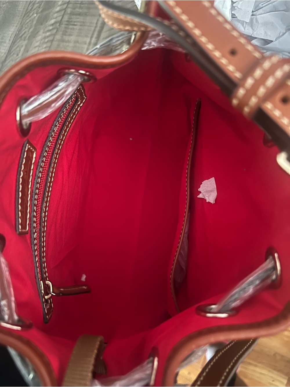 Dooney and Bourke suede bucket bag - Picture 4 of 4